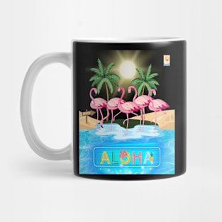 flamingo mood Aloha Mug